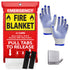 JJ CARE Fire Blanket + Gloves + Hook